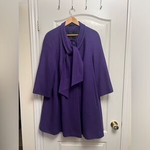 PURPLE COAT. Size US16.